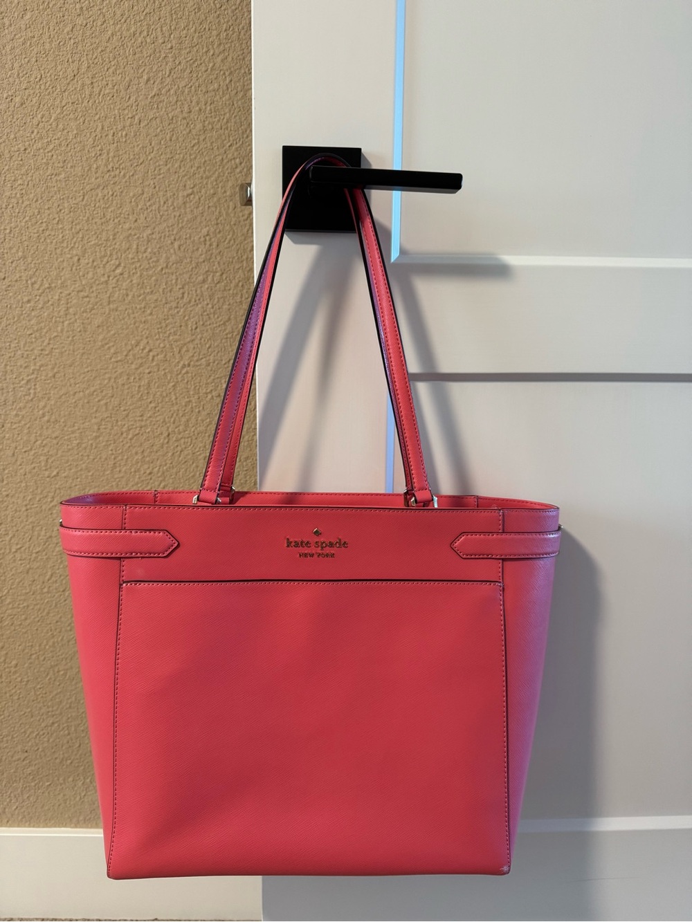 kate spade New York Pink Saffiano Leather Tote
